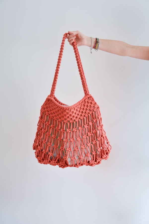 macrame tote bag diy