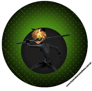 Cat Noir: Free Printable Wrappers and Toppers for Cupcakes. - Oh My