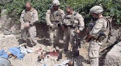 Tentera marin US kencing atas mayat Taliban