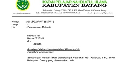 Contoh Surat Rekomendasi Ippnu Contoh Surat