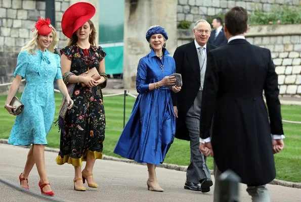 Lady Gabriella wore a bespoke dress designed by Luisa Beccaria, diamond tiara. Prince Harry, Pippa Middleton, Queen Elizabeth