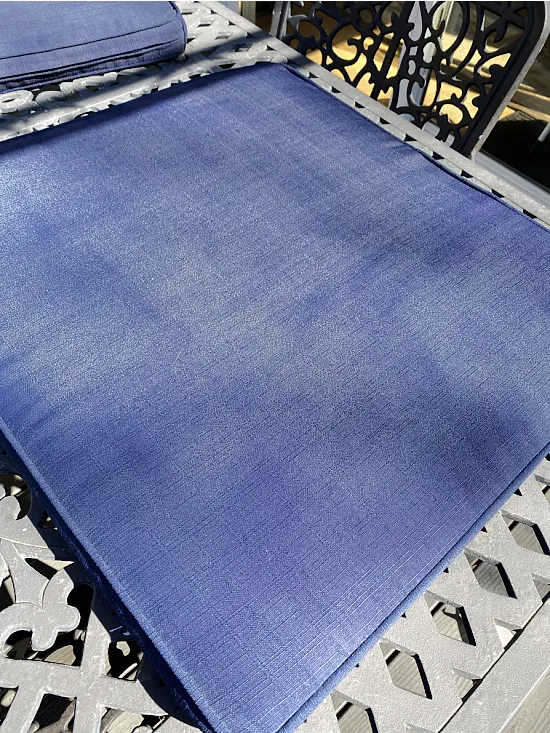 Navy blue spray painted cushion