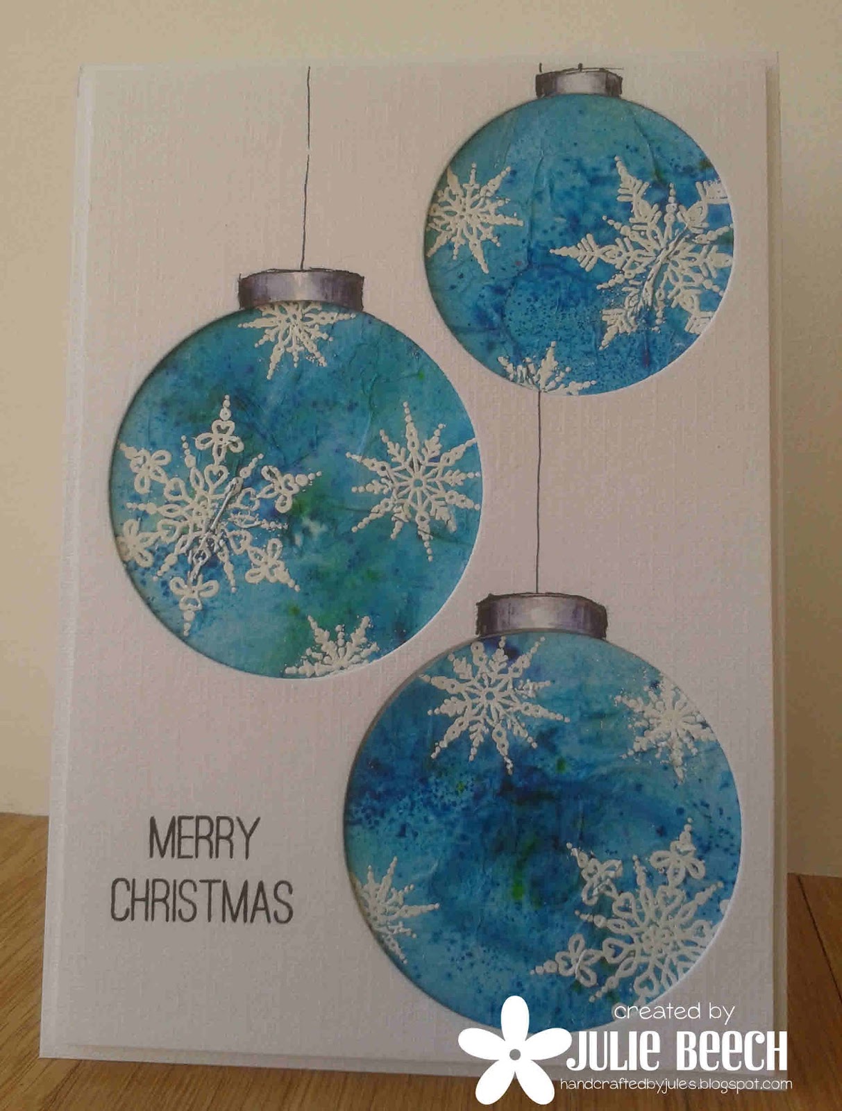 Crafted by Jules Stamping on Tissue Paper and Brusho