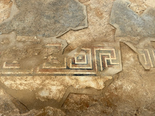 Varignano Roman Villa - mosaic floor detail