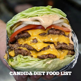 candida diet food list.