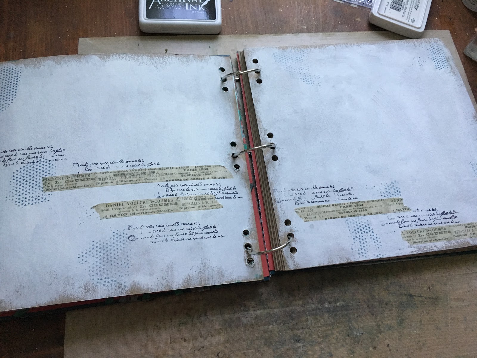SewPaperPaint Mixed Media Native American Journal Layout Tutorial