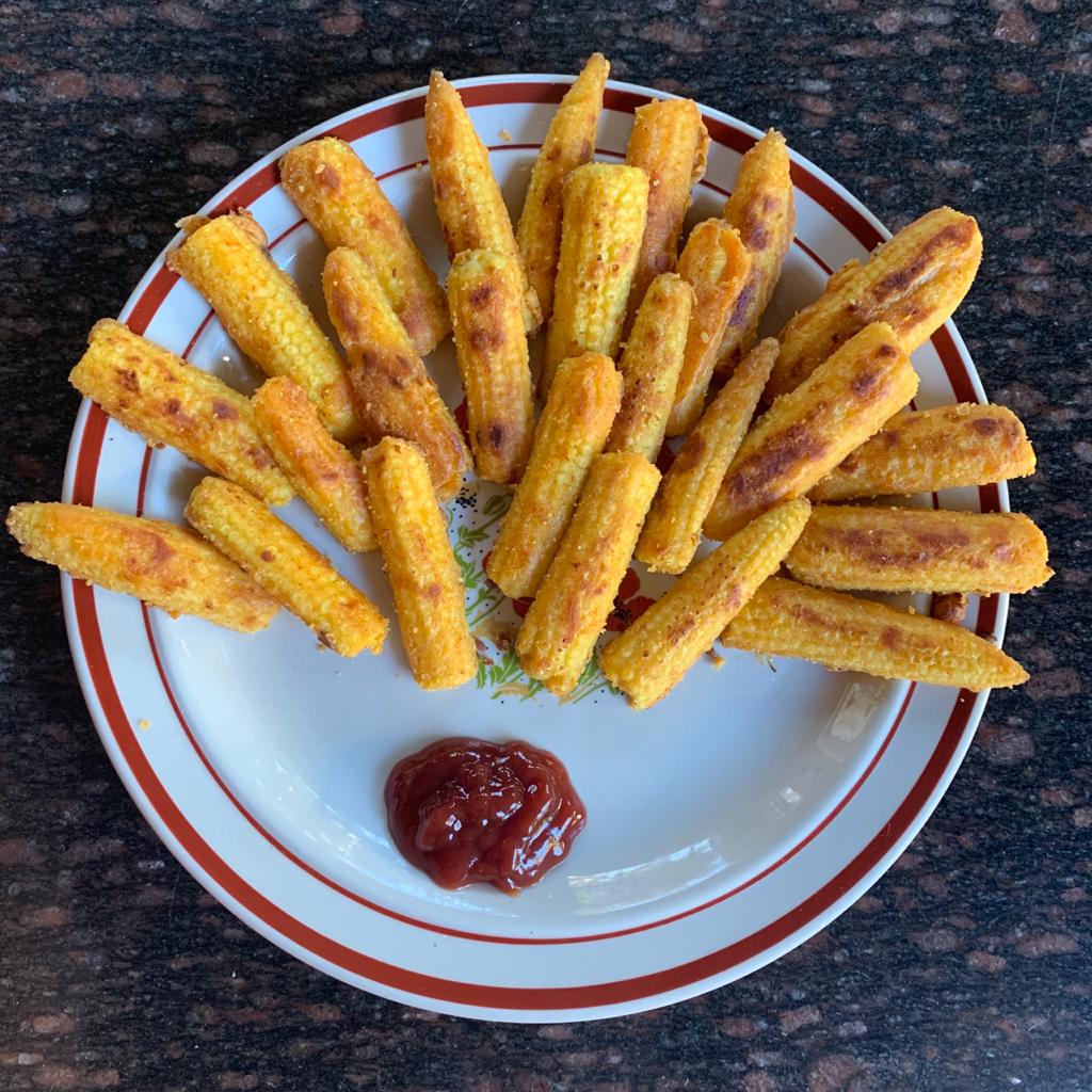 Happy Tummy, Happy Life Tasty and Healthy Khana Baby Corn Fritters