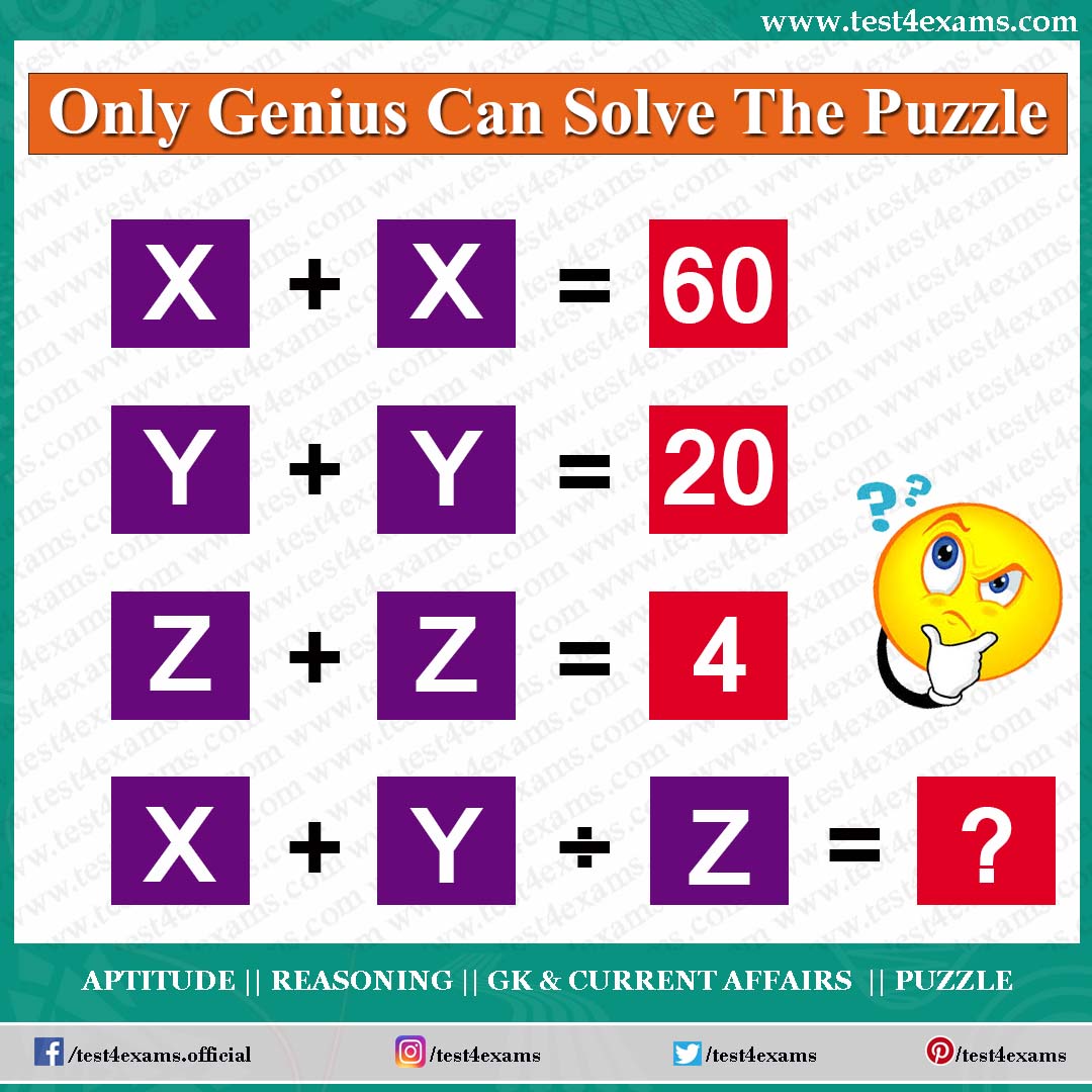 Solve the Math Puzzle for Adults | Number Puzzle | Test 4 Exams