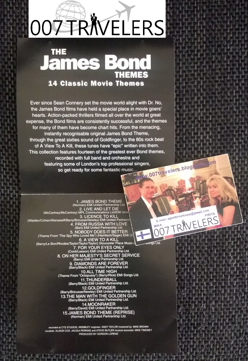 007 TRAVELERS 007 Item The James Bond Themes 14 Classic Movie Themes CD 007-travelers-007-item-the-james-bond-themes-14-classic-movie-themes-cd
