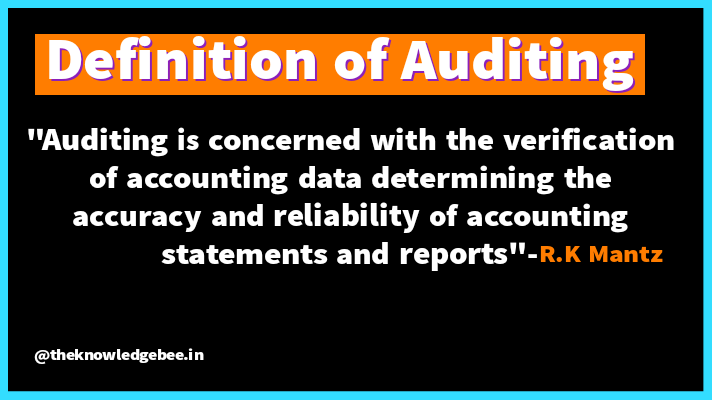 meaning of auditing coursework