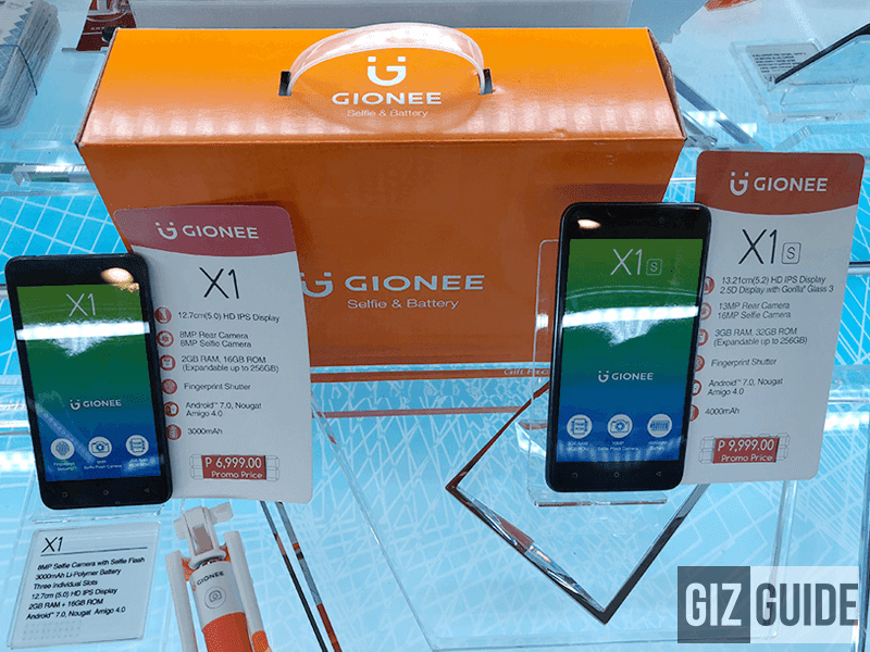 Gionee X1 and X1s is priced at PHP 6,990 and PHP 9,990 respectively