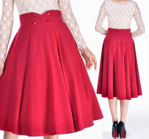 BlueBerry Hill Fashions: Rockabilly Clothing - HIGH waisted Skirt Swing ...