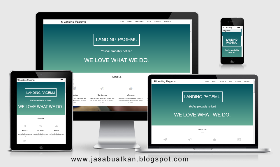 Jasa Landing Page Blogspot Responsive