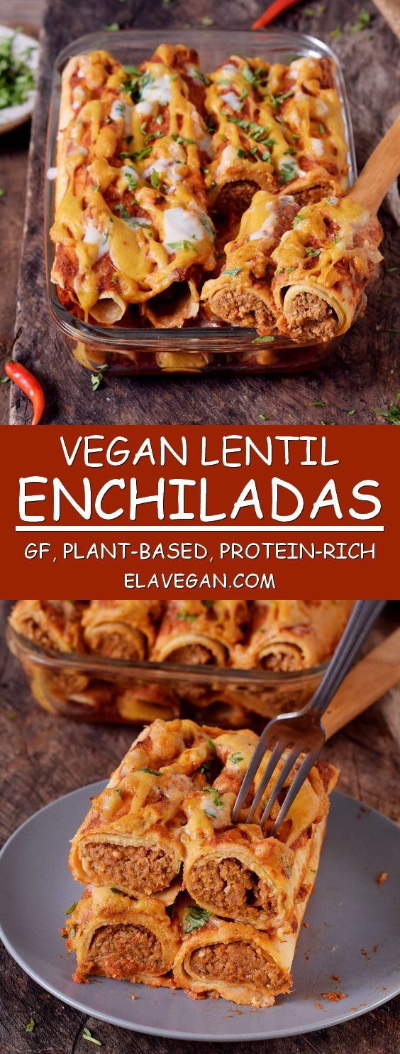 ProteinRich Vegan Enchiladas With Lentils