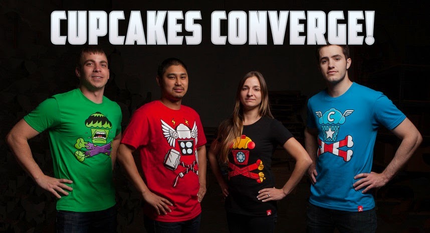 The “Cupcakes Converge!” Avengers Age of Ultron Crossbones T-Shirt Collection by Johnny Cupcakes