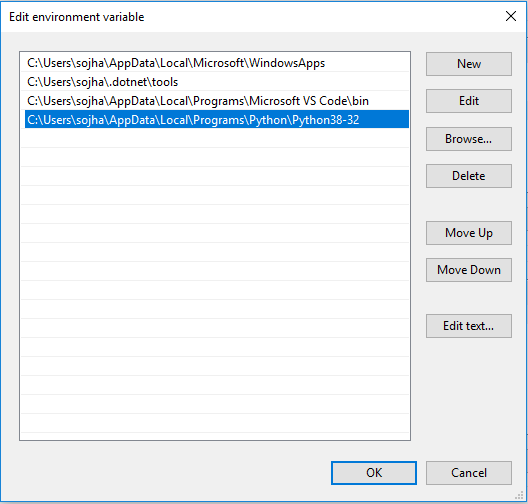 Programming Blog: Add Python(or Java or anything) to Environment variables