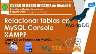 relacionar tablas en mysql por consola