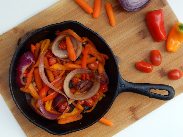 Grilled Vegetable Salad with Semi Homemade Croutins #MangiaTonight AD