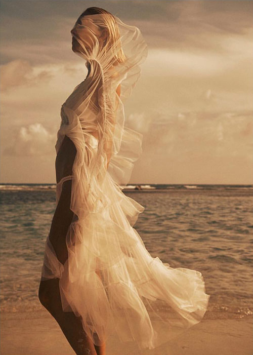 Fashion Editorial: Anja Rubik by Lachlan Bailey for Vogue Paris April 2018