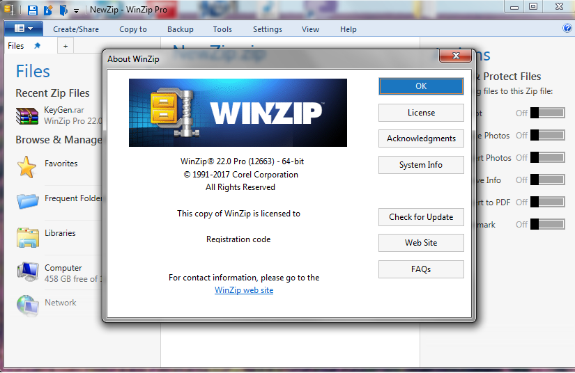 download winzip 22.0 activation code
