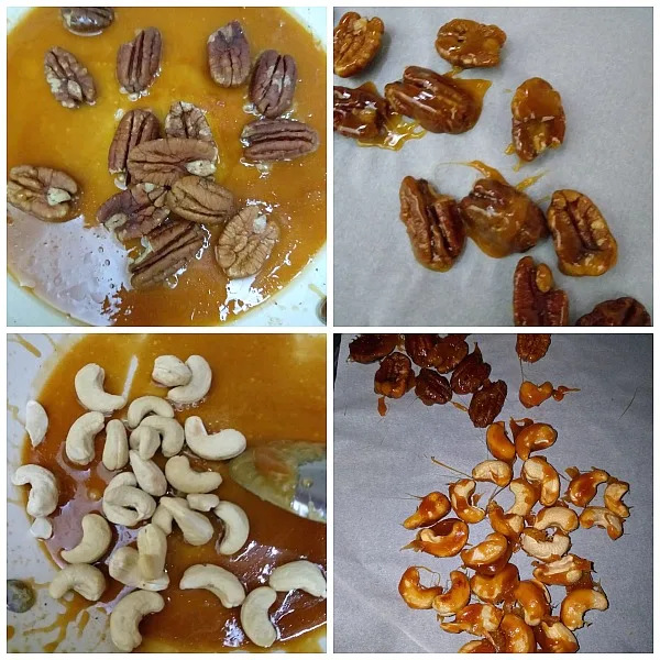 How to make candied pecans and cashews