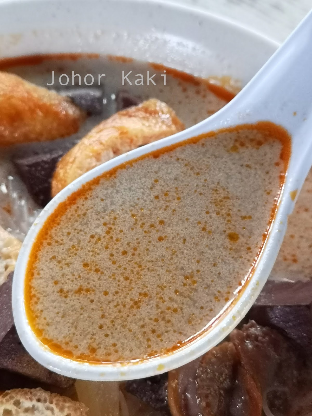 Curry Mee Johor Jaya Family Food Court Penang Food Stall Kok Kee 国记 Johor Kaki Travels for Food