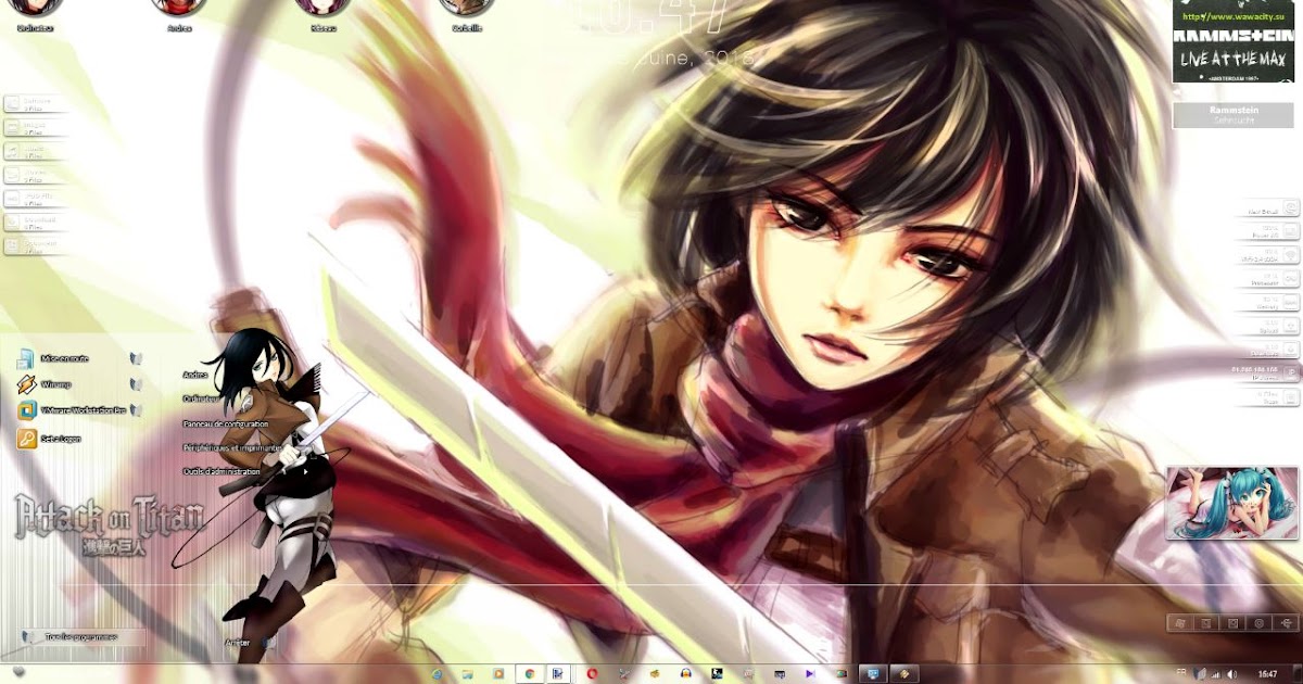 Shingeki no Kyojin - Mikasa Ackerman Theme Win 7 by Andrea_37