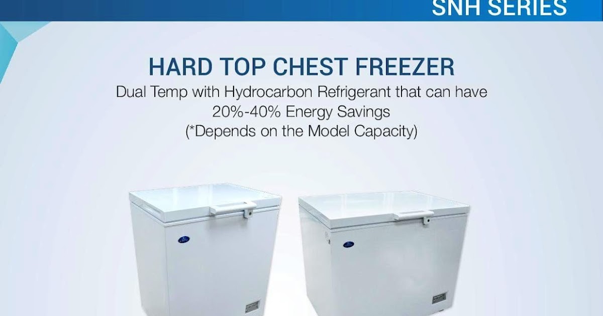 SANDEN HARD TOP CHEST FREEZER R600A SNH SERIES