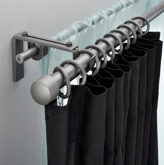 Rideau Occultant Avec Voilage Sosturista