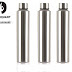 PIQUANT KITCHENWARE Stainless Steel Water Bottle 900 ml Pack of 3