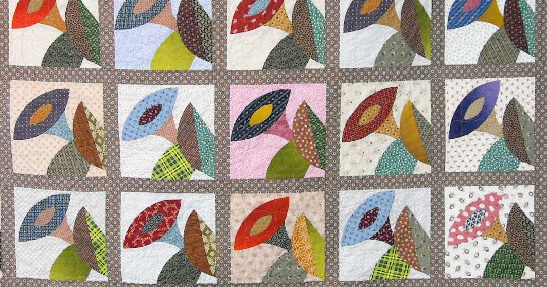 Queen Size Quilt 93.5 x 95 Trumpet Vine Quilt Reproduction 19th
