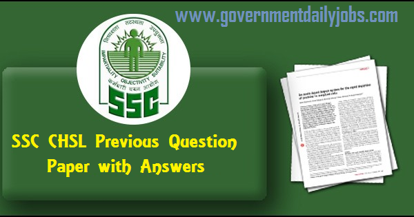 SSC CHSL Question Paper 2018 pdf