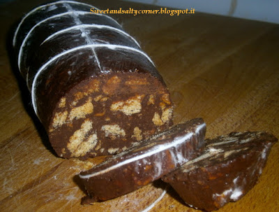 salame al cioccolato vegan