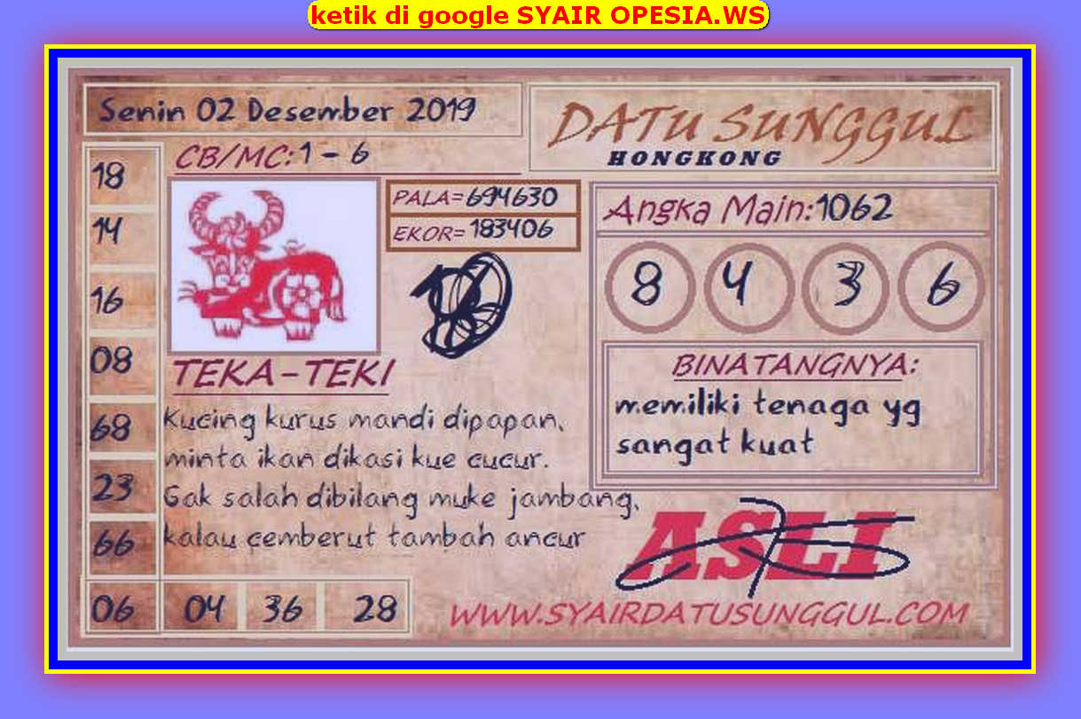 Ramalan Datu Sunggul Ramalan Datu Sunggul