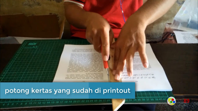 Cara mudah mencetak buku sendiri dengan jilid softcover