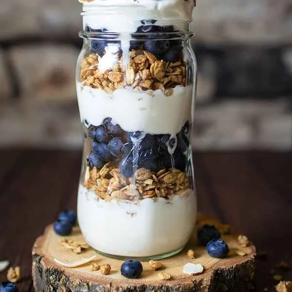 Greek Yogurt Muesli Blueberries