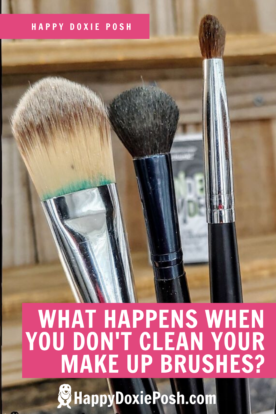 Happy Doxie Posh What Happens When You Don't Clean Your Make Up Brushes?