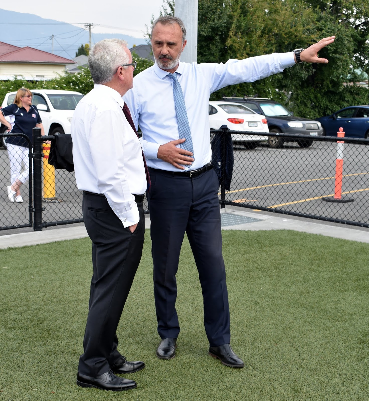 Walter Pless on Association Football Glenorchy Knights score 1