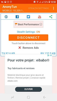 Cliquez sur CONNECT