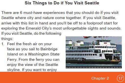 Terjemahan Teks Six Things to Do if You Visit Seattle