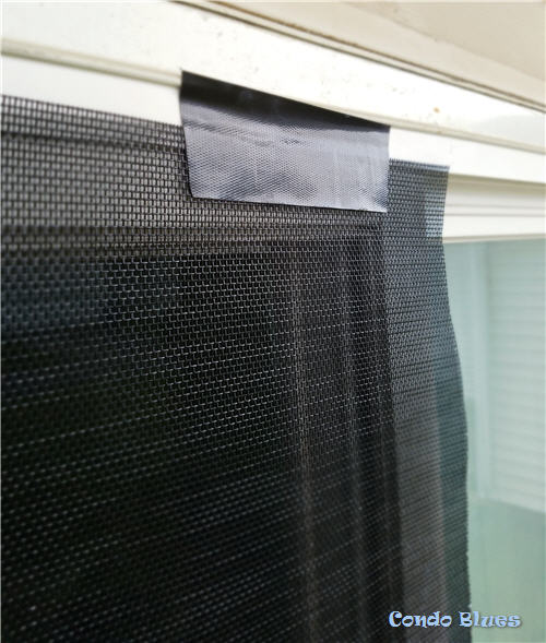 Condo Blues How To Fix A Ripped Screen In A Door Or Window The