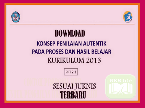 Download Konsep Evaluasi Autentik Kurikulum 2013 Sesuai Juknis Versi
Terbaru