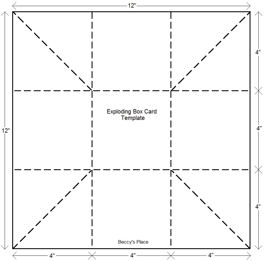 Beccy's Place Tutorial Exploding Box Card