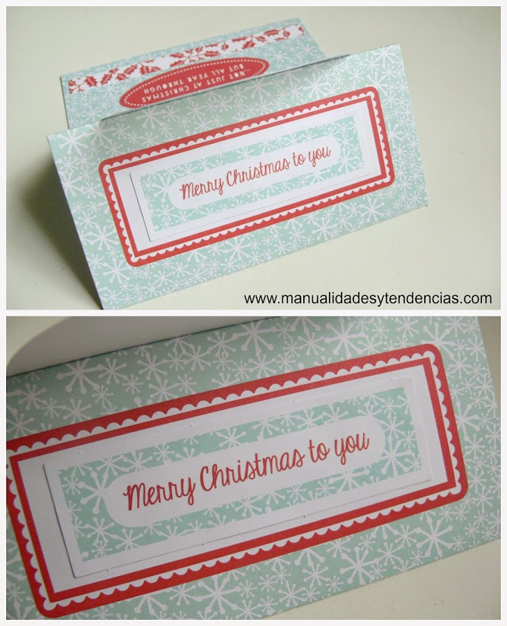 tarjeta navideña hecha a mano / handmade Christmas card
