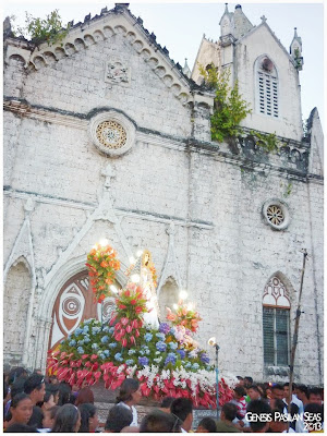 The Carozza of the Mater Dolorosa during the Procession in San Isidro Labrador Parish Church, San Fernando, Cebu.