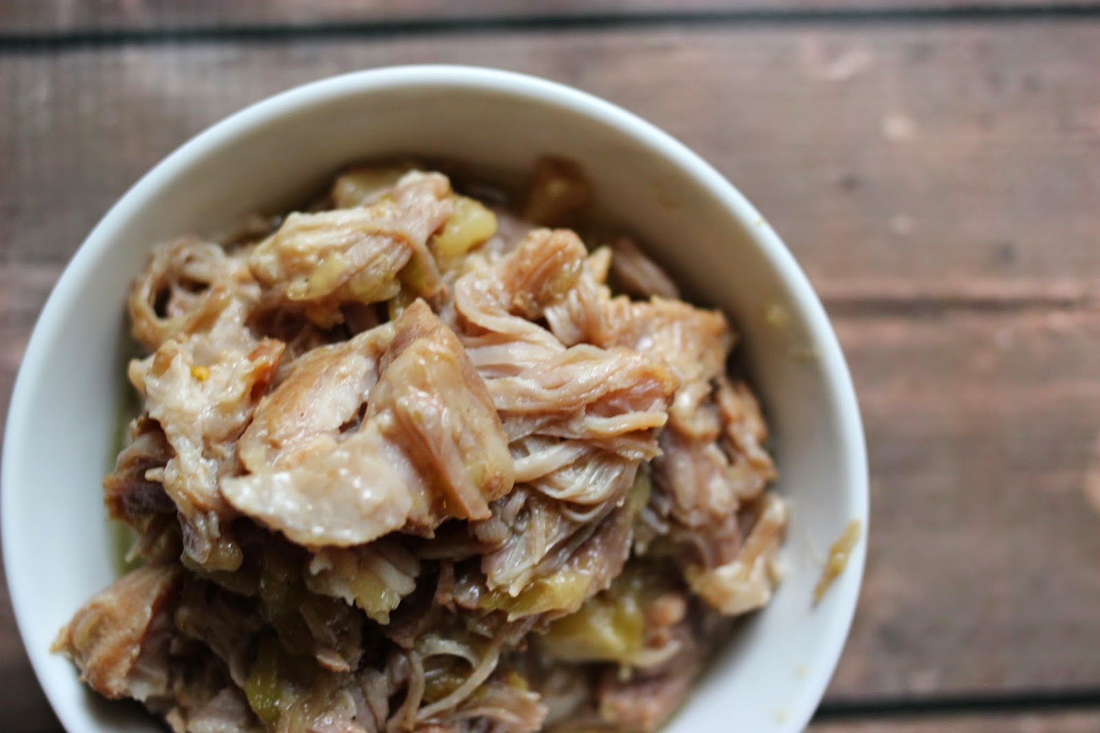 Slow Cooker Pineapple Green Chile Pulled Pork 