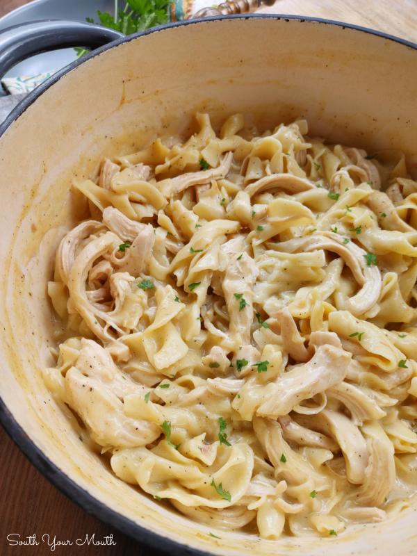 South Your Mouth: Chicken & Noodles (Stove-Top or Crock Pot)