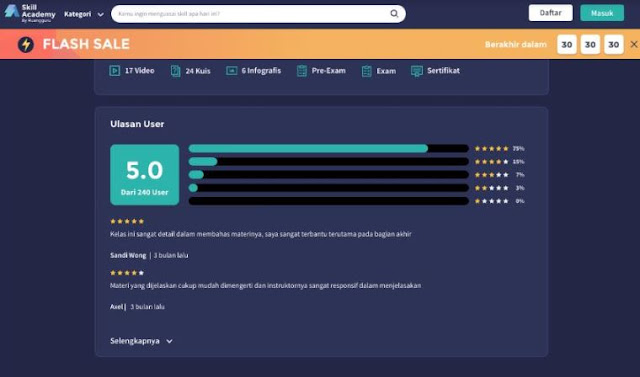 Skill Academy:Kursus Online Termurah, Bayar Sekali untuk Akses Selamanya