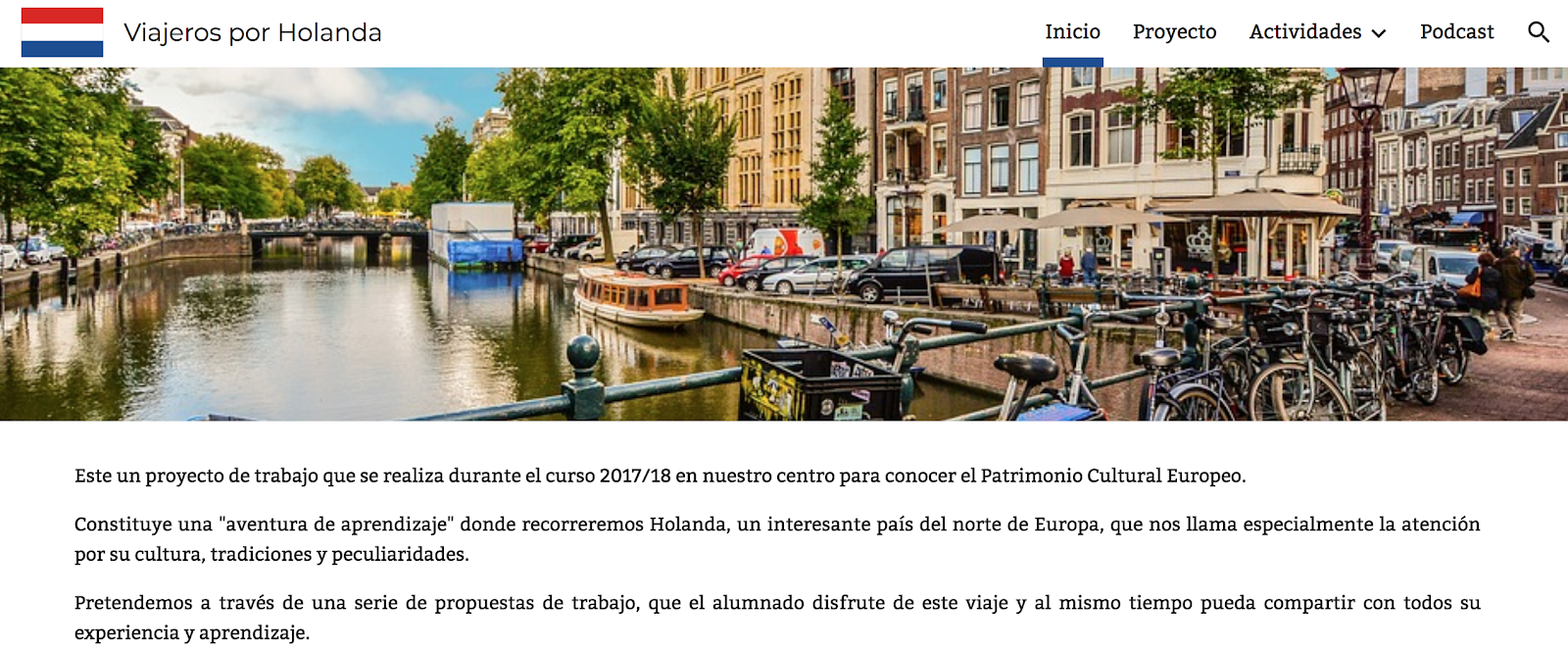 Proyecto: Viajeros por Holanda