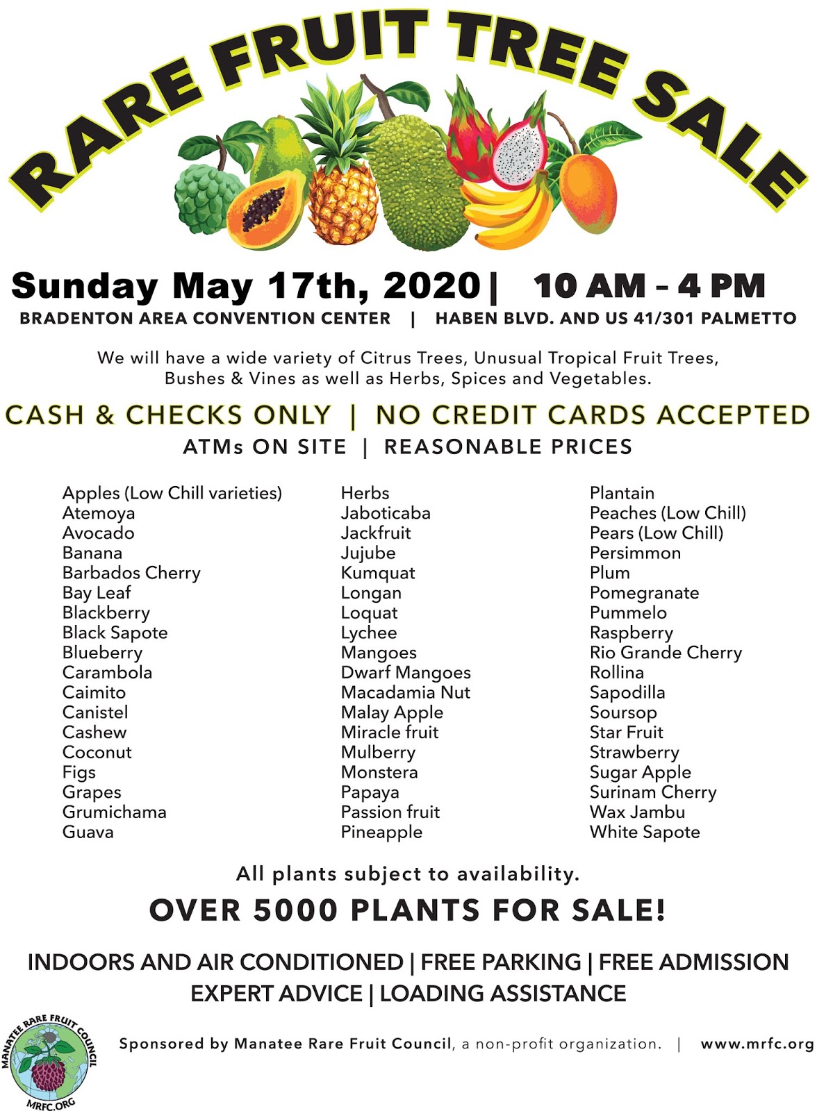 Manatee Rare Fruit Council Fruit Tree Sale